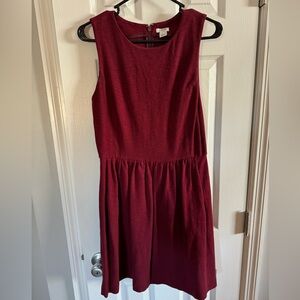 J Crew maroon dress